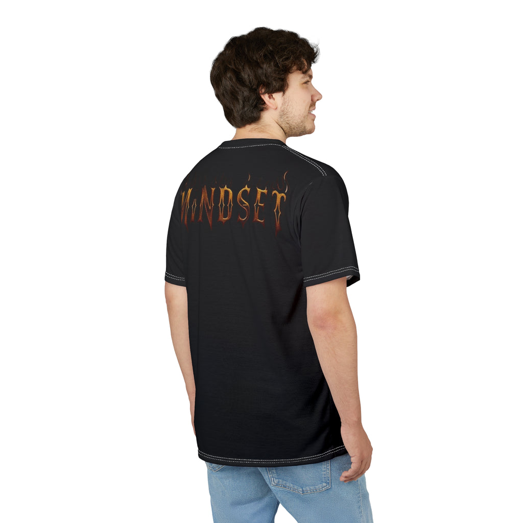 Mindset-Tenacity Fist Graphic Tee — Bold Black Motivational Shirt