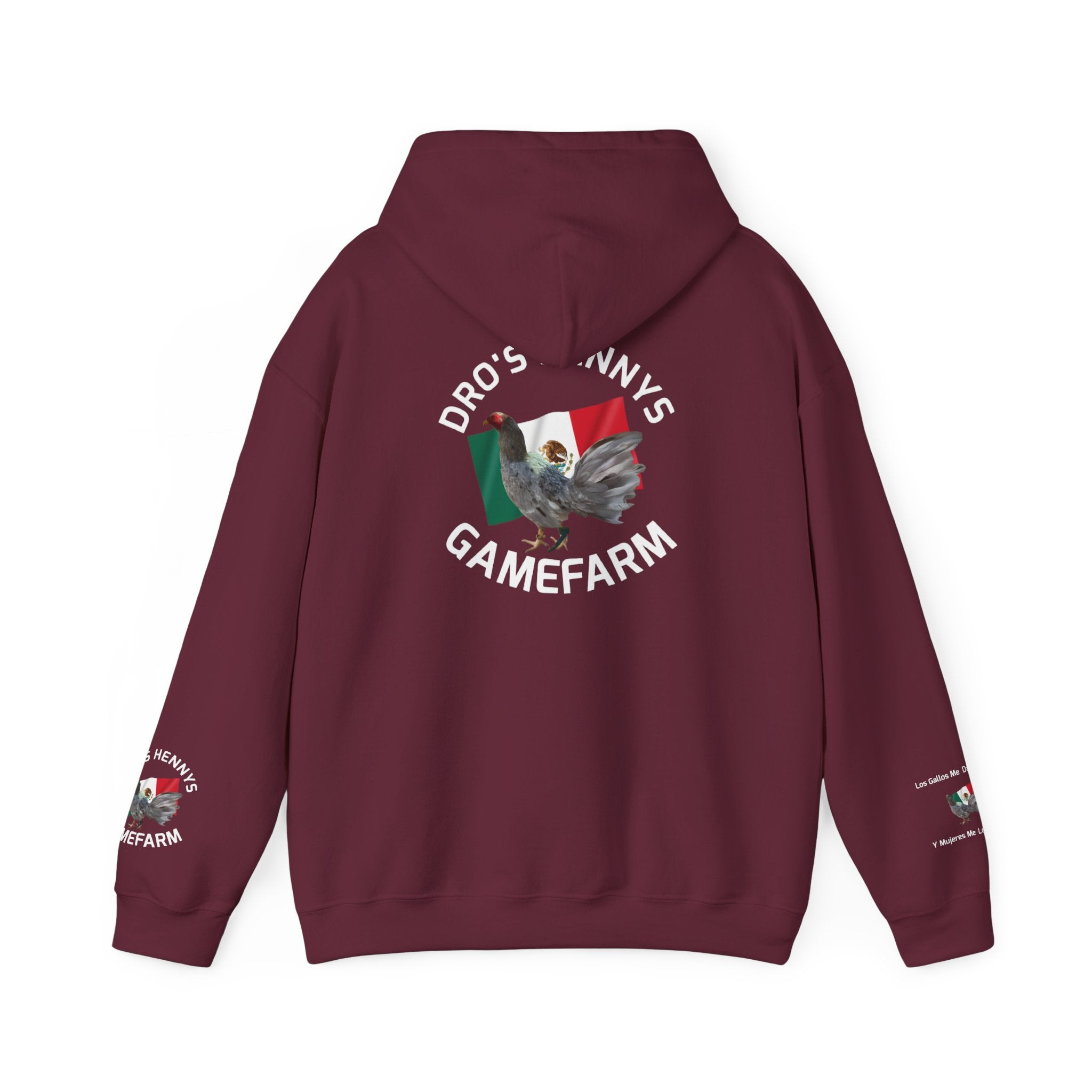 Henny-Gamefarm Hoodie — Dro's Kenny's Logo Sweatshirt (Mexican Flag)