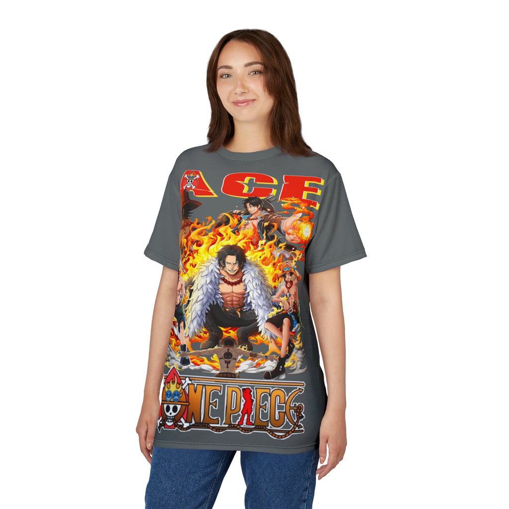 Anime-Ace Flames Graphic Tee