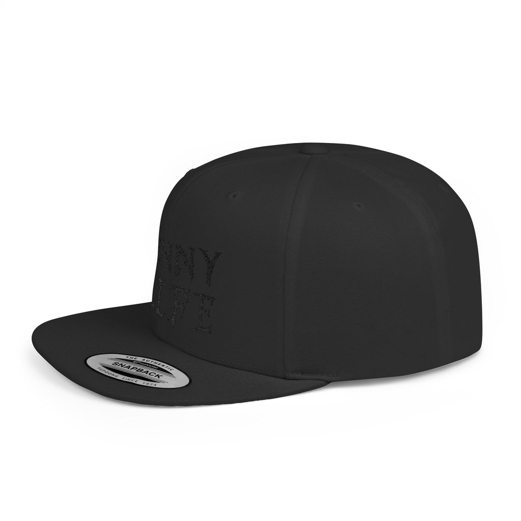 Henny-Snapback Hat — "Henny Life" Embroidered Flat Bill Cap