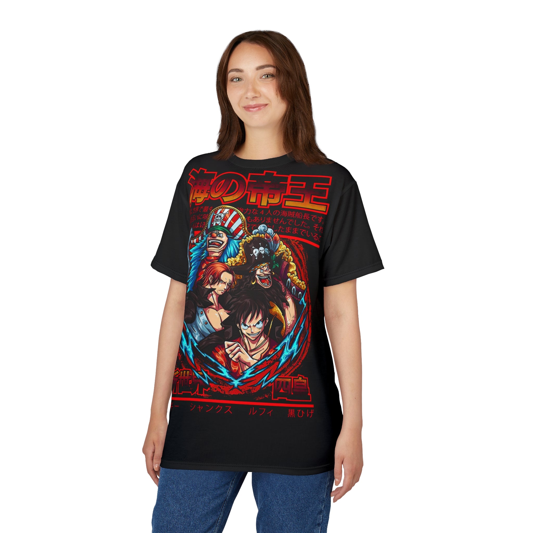 Anime- Pirate Crew Graphic Tee — Manga Style T-Shirt