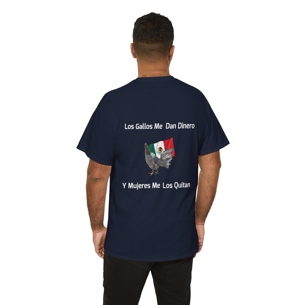 Henny-Gamefowl Tee — "Dro's Henny's Gamefarm" Mexican Flag Rooster Shirt