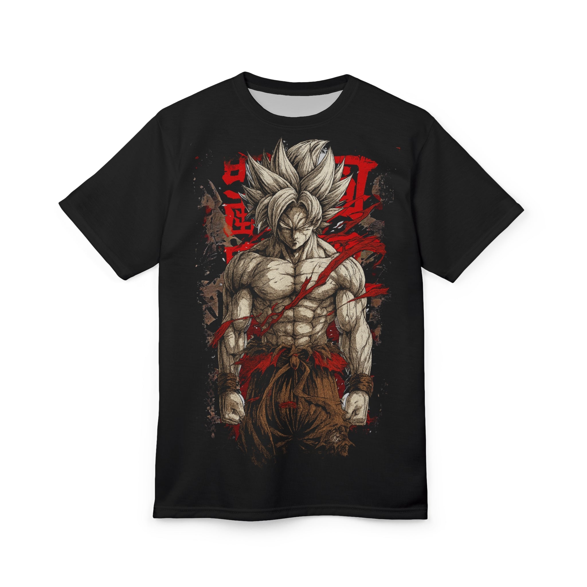Dragon-Super Saiyan Warrior Graphic Tee — Goku Battle-Ready All-Over Print