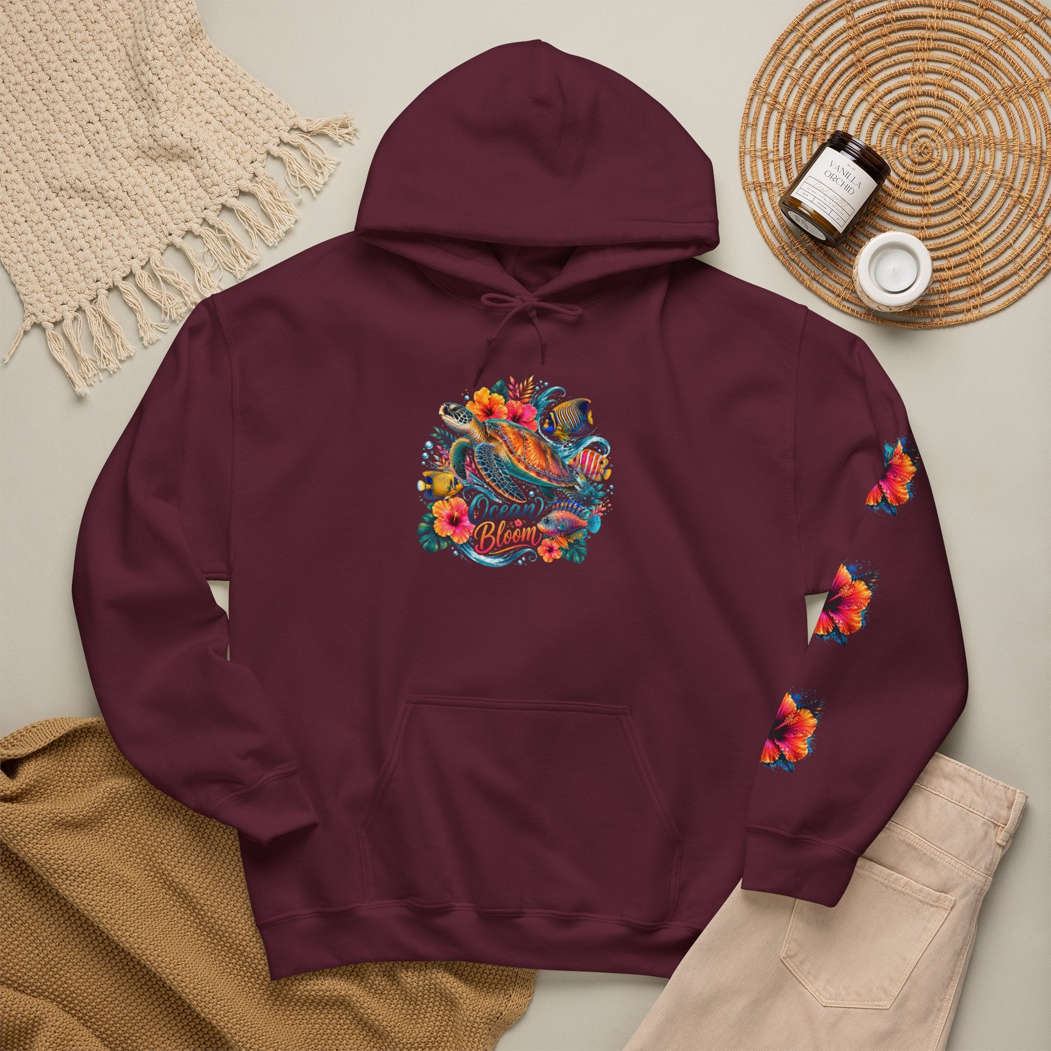 Tiff-Mindset Nevada Floral Hoodie — ‘Dream Believe’ Graphic Pullover