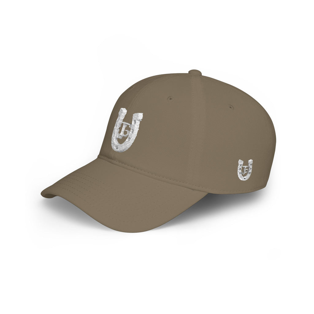 JG-Low Profile Baseball Cap — Lucky Horseshoe Embroidered Cap