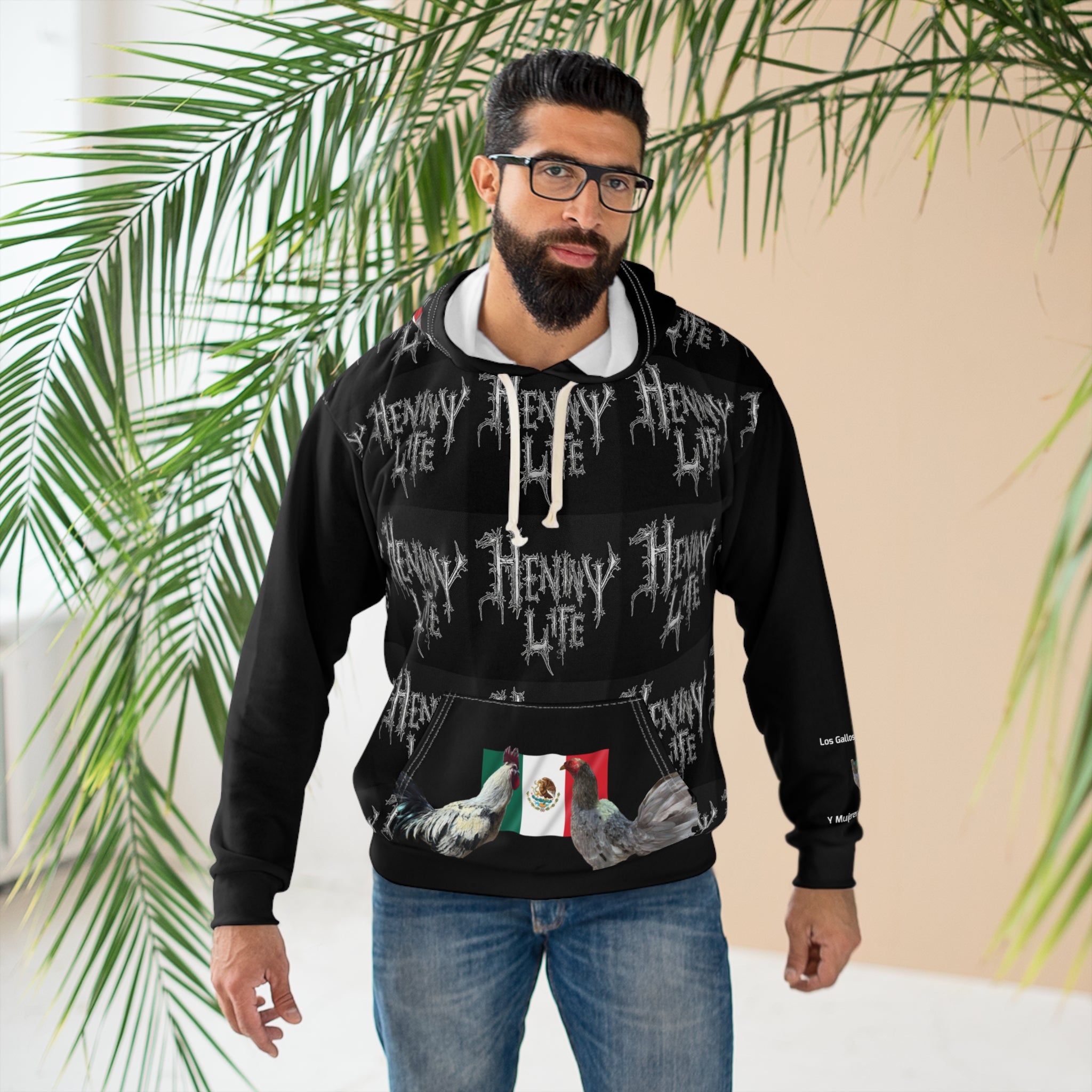 Henny- Life Hoodie — Mexican Rooster Graphic Pullover