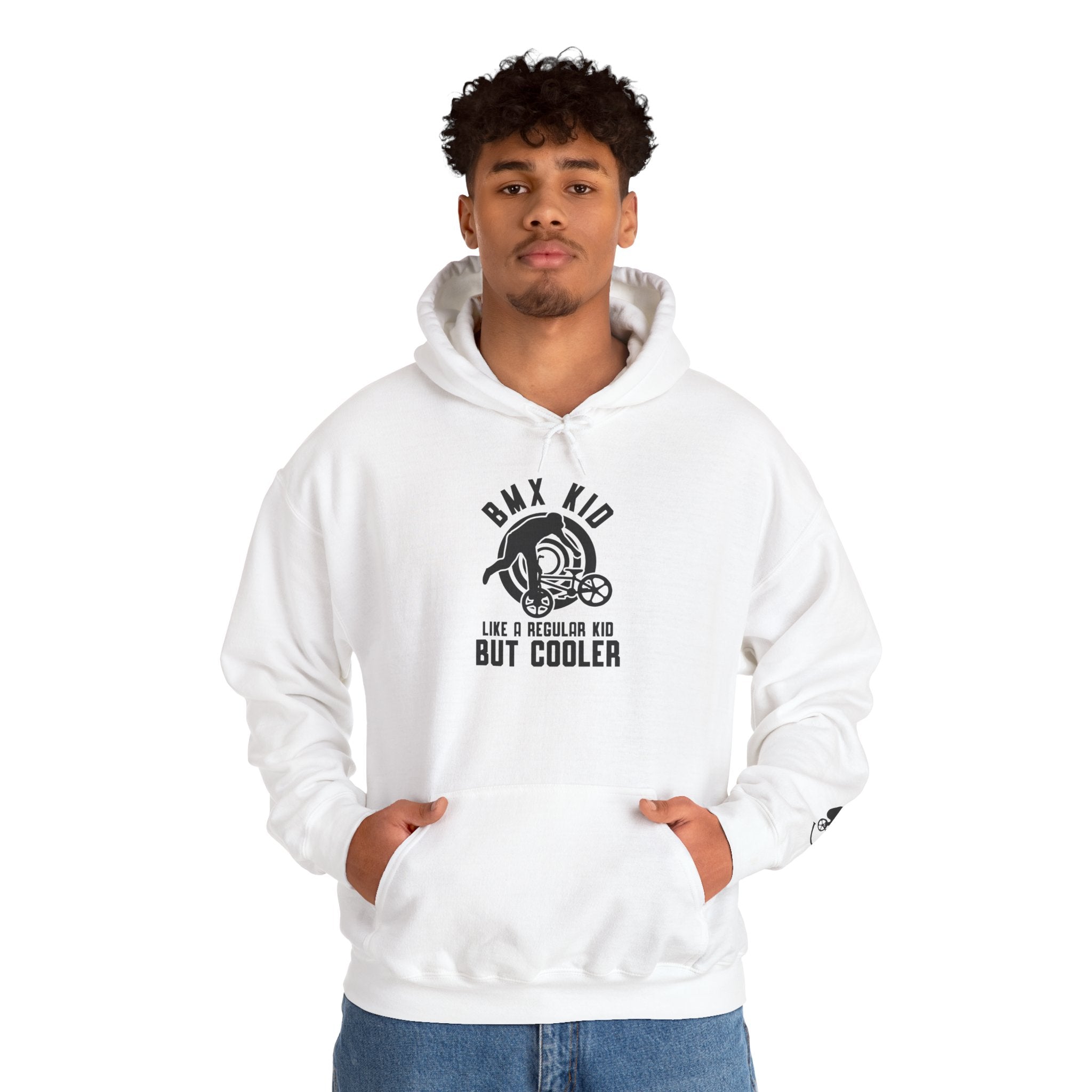 Rad-BMX Kid Hoodie — "Like a Regular Kid But Cooler" Youth BMX Pullover