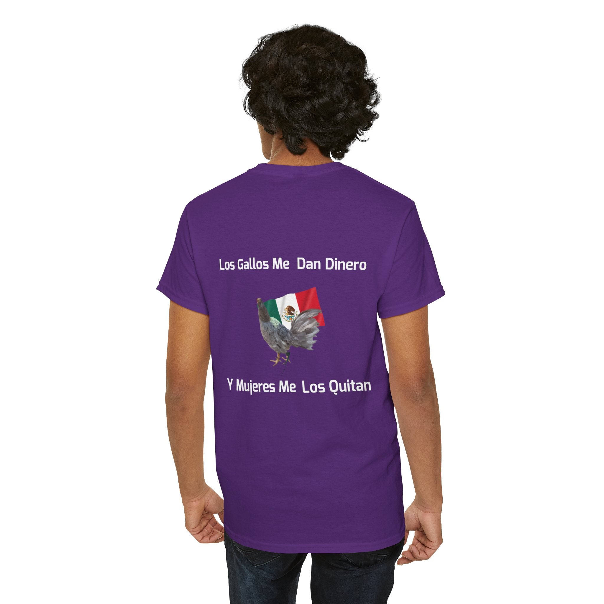 Henny-Gamefowl Tee — "Dro's Henny's Gamefarm" Mexican Flag Rooster Shirt