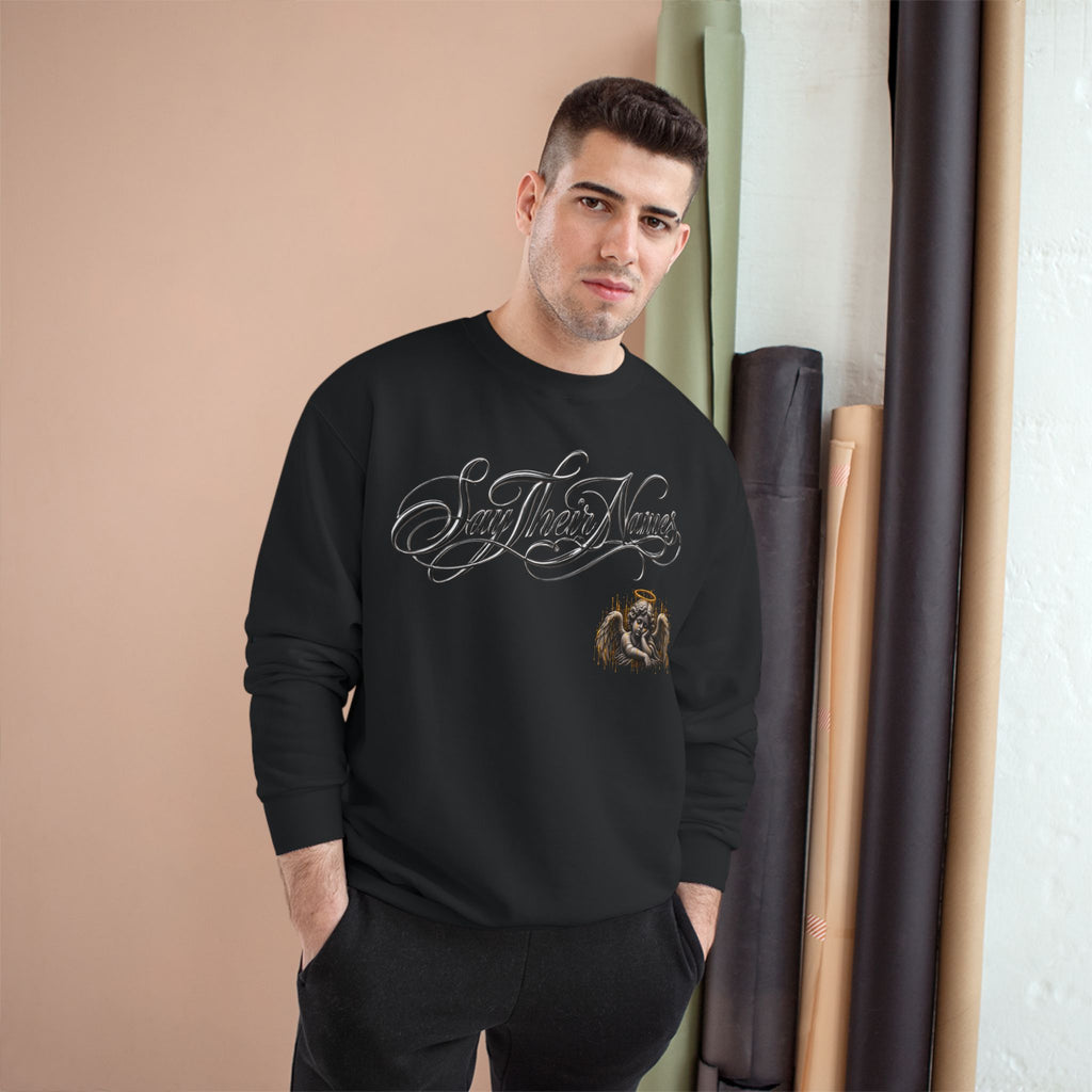 FBA-Say Their Names Sweatshirt — Memorial Angel Champion Sweatshirt