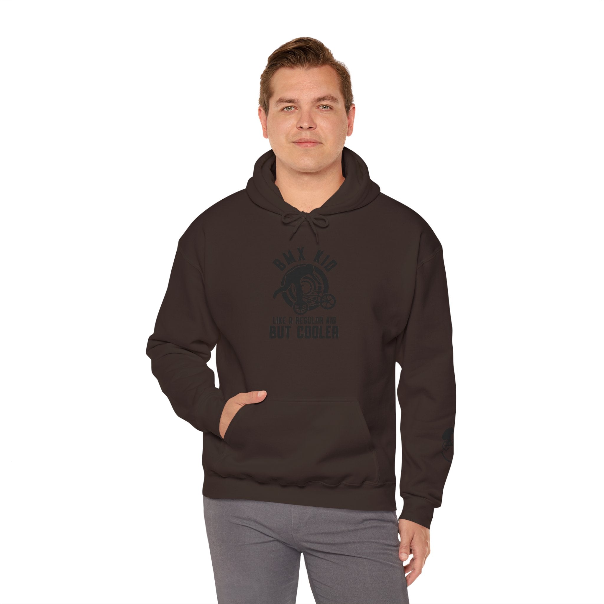 Rad-BMX Kid Hoodie — "Like a Regular Kid But Cooler" Youth BMX Pullover