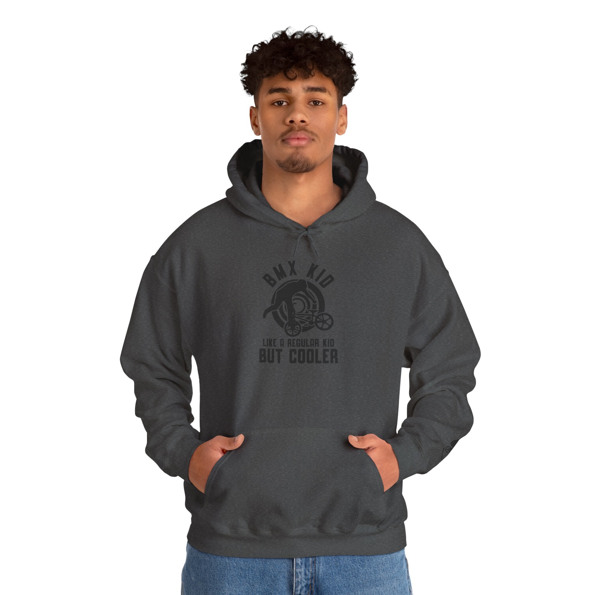 Rad-BMX Kid Hoodie — "Like a Regular Kid But Cooler" Youth BMX Pullover