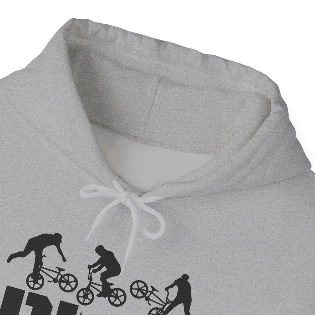 Rad-BMX Rider Hoodie — BMX Stunt Silhouettes Pullover for Riders & Fans