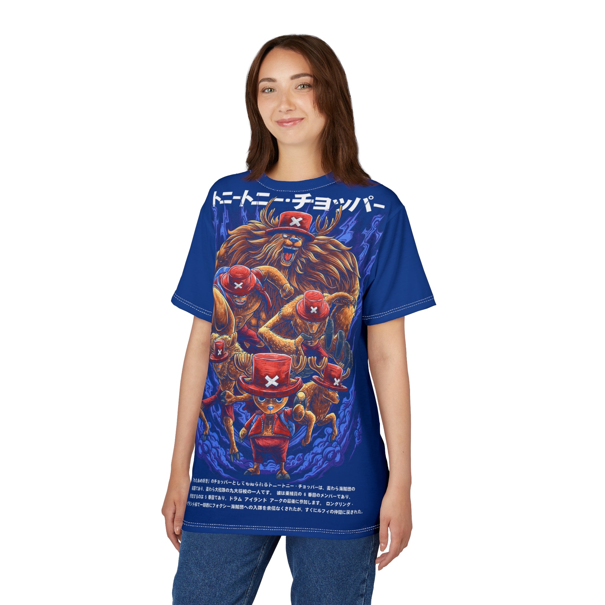 Anime- Graphic Tee — Anime Pirate Crew All-Over Print