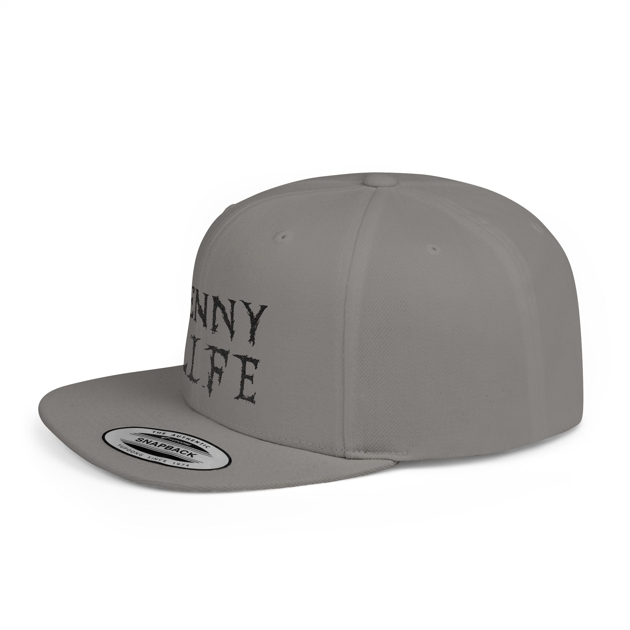 Henny-Snapback Hat — "Henny Life" Embroidered Flat Bill Cap