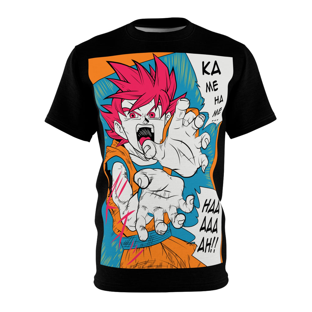 Dragon-Anime Energy Blast T-Shirt — 'Kamehame Haaaah!' Graphic Tee