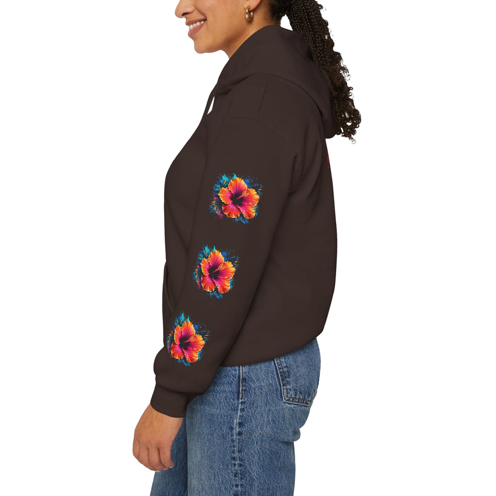 Tiff-Mindset Nevada Floral Hoodie — ‘Dream Believe’ Graphic Pullover