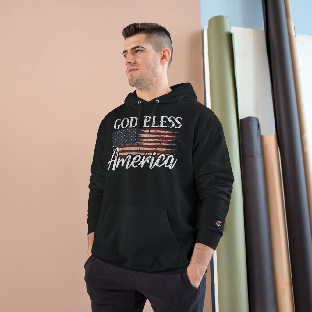 Ant-God Bless America Hoodie — Patriotic "Love It or Leave It" Flag Pullover