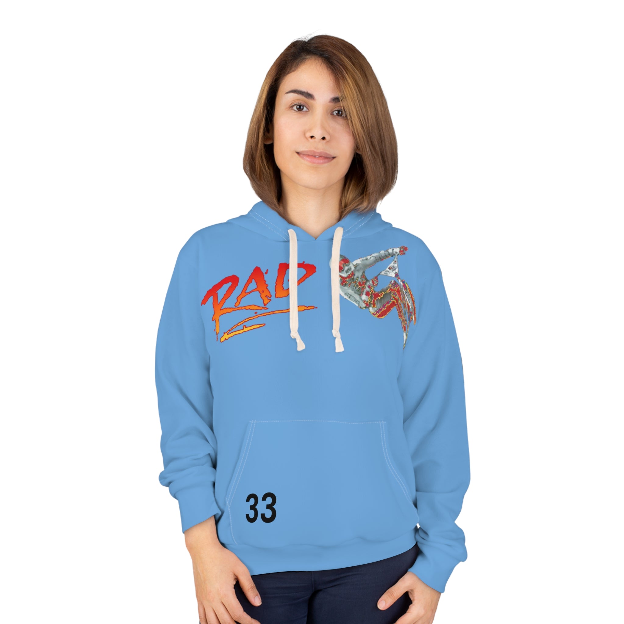 Rad-BMX Freestyle Hoodie - Street Racing Pullover with Motocross Rider Graphic