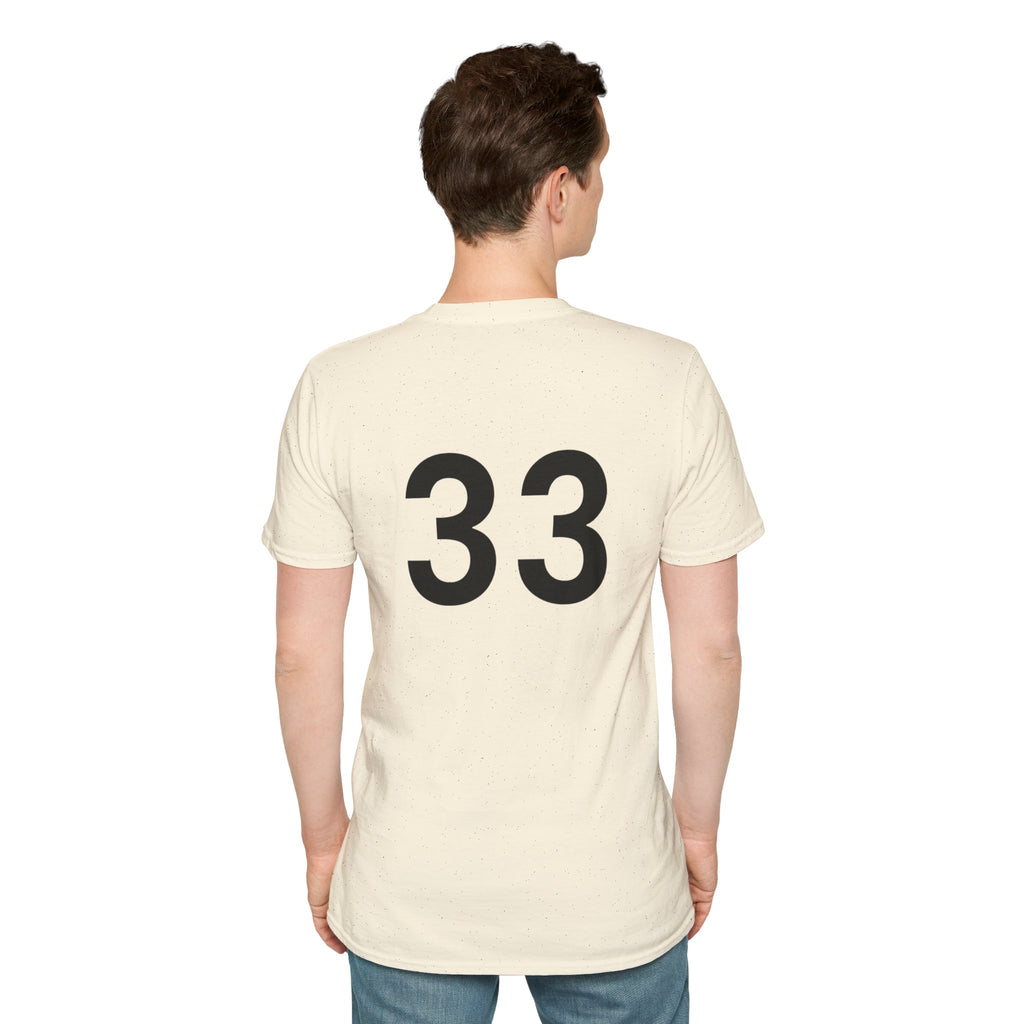 Rad- Life T-Shirt — Motocross Rider Tee with Back Number 33