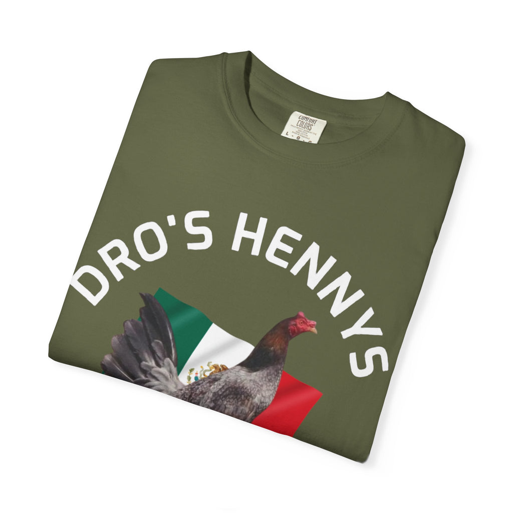 Henny- Gamefarm Rooster T-Shirt — "Dro's Henny's Gamefarm" Poultry Farm Tee