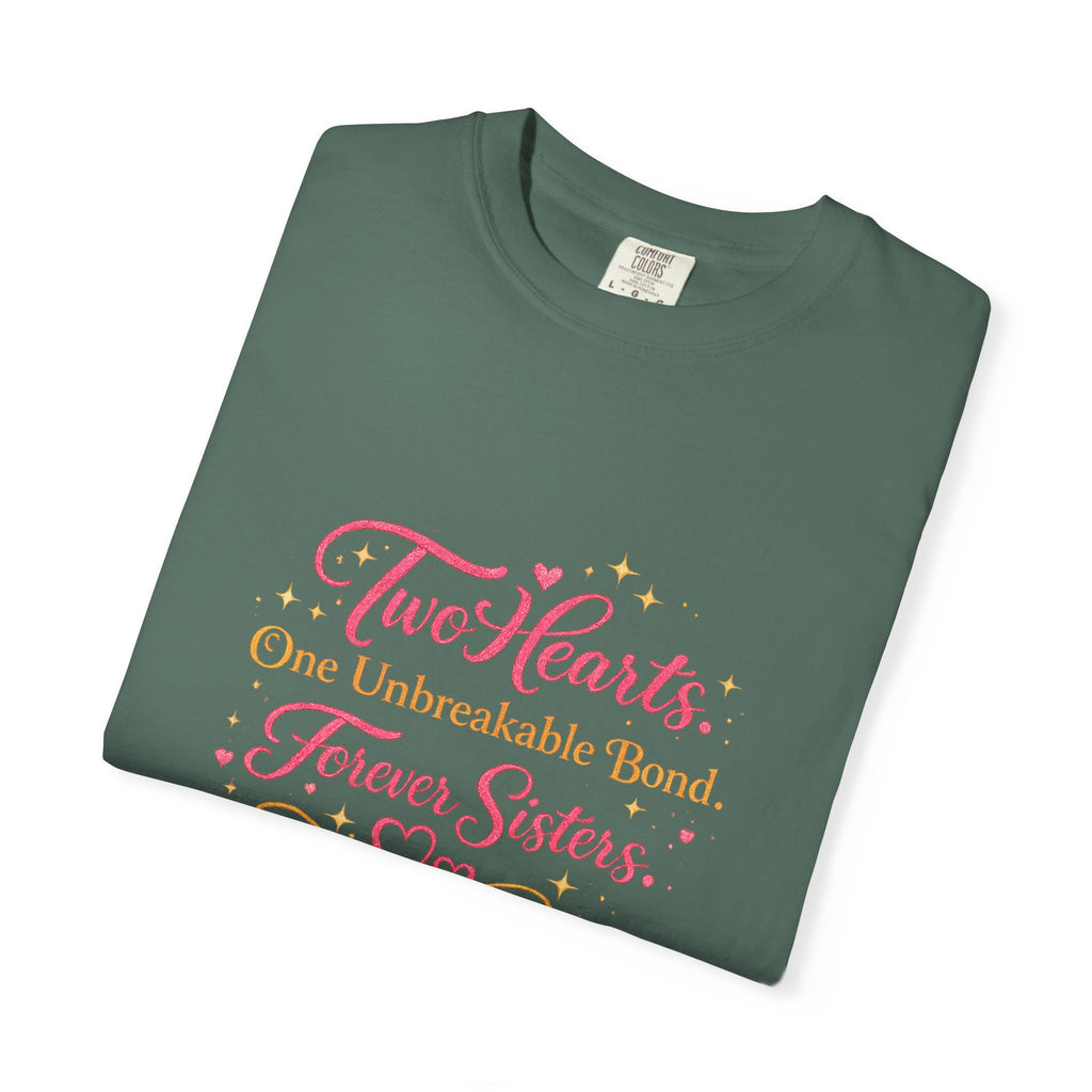 Tiff-Twin Sisters T-Shirt – “Two Hearts One Unbreakable Bond” Graphic Tee