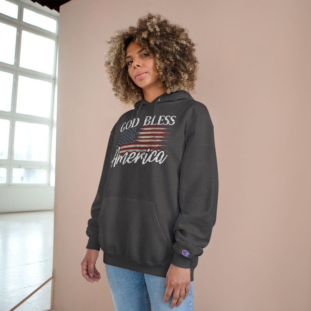 Ant-God Bless America Hoodie — Patriotic "Love It or Leave It" Flag Pullover