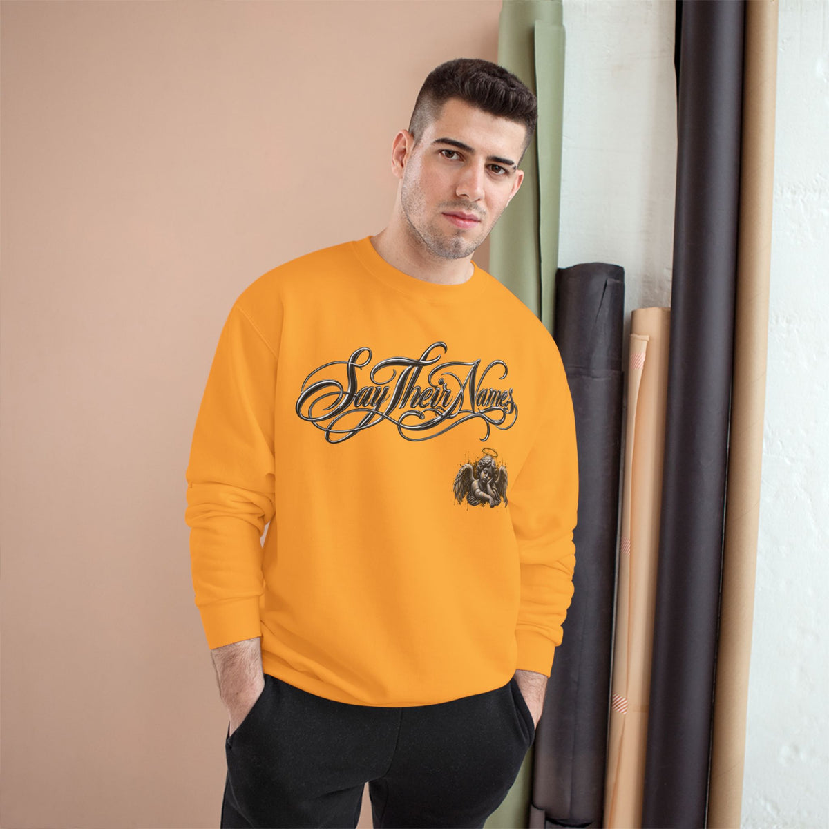 FBA-Say Their Names Sweatshirt — Memorial Angel Champion Sweatshirt