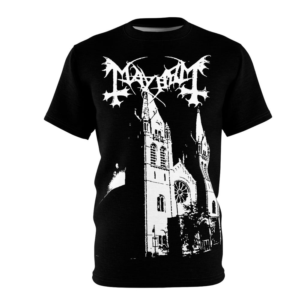 Metal- Mayhem Black Metal Church Graphic Tee