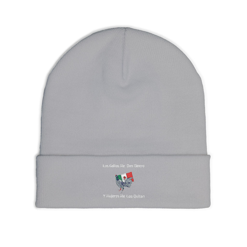 Henny- Embroidered Mexico Travel Patch Knit Beanie