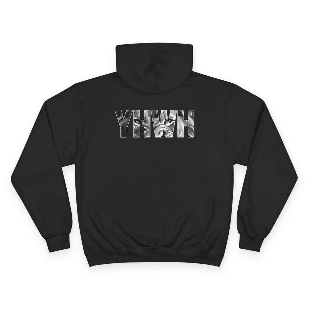 Variety-Rastafarian Lion Hoodie — Lion of Judah Design with Rasta Flag & YHWH Back Print