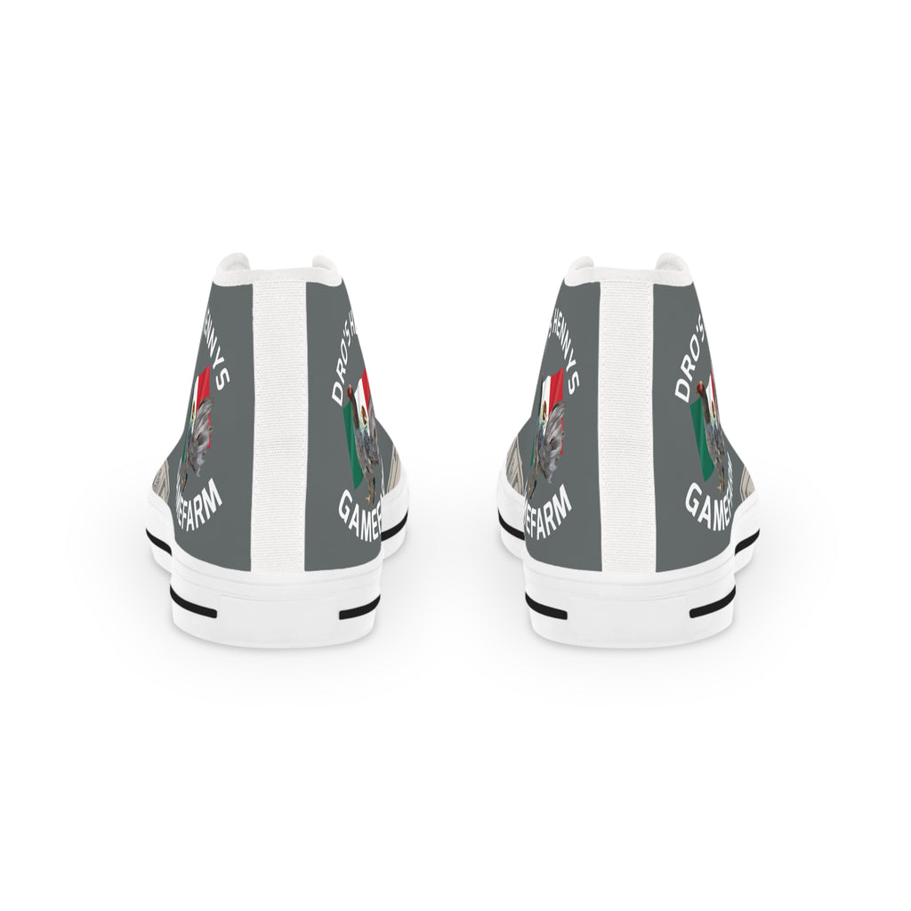 Henny-High Top Sneakers — Money Graphic with 'HENNY'S' Logo