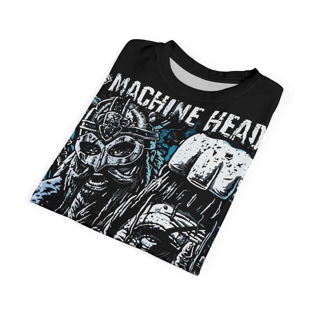Metal- Machine Head Viking Skull Tee — Heavy Metal Band Graphic T-Shirt
