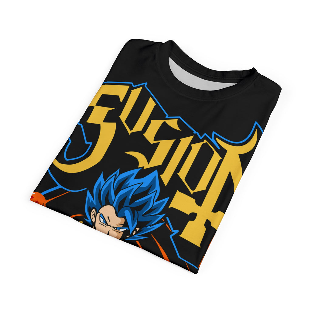 Dragon-Fusion Warrior Graphic Tee — Anime Fusion Design