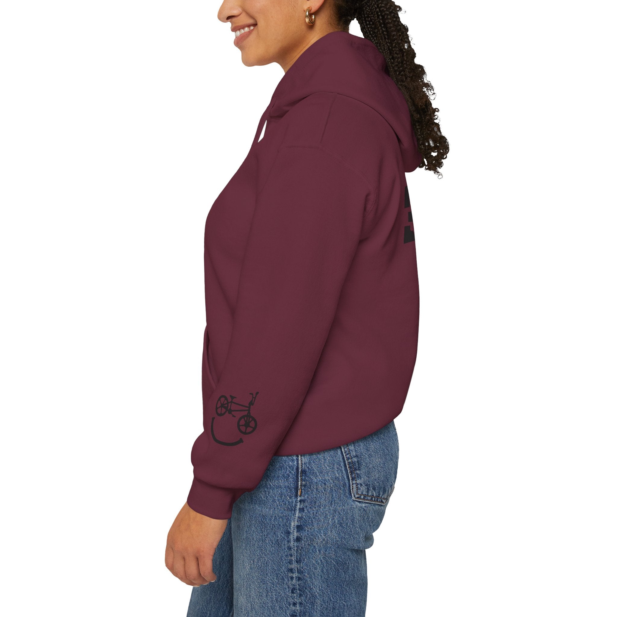 Rad-Biker American Flag Hoodie — 'Is My Bike Okay?' Graphic Hooded Sweatshirt