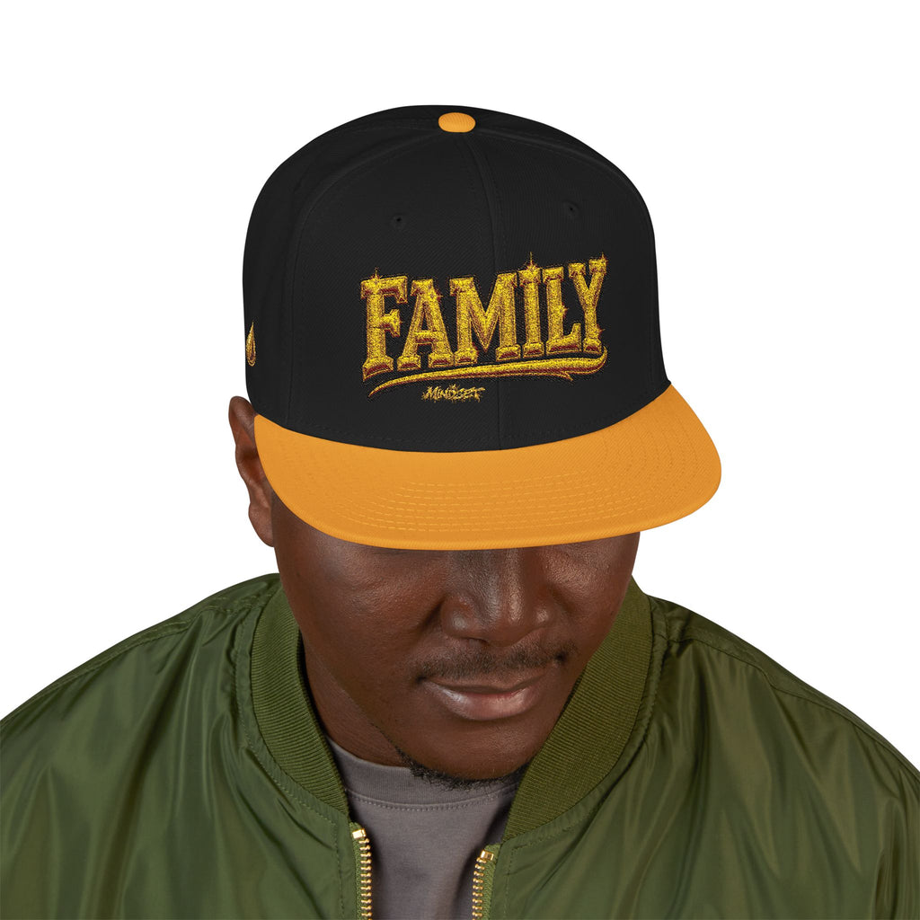 Hat- 'Family' Gold Snapback Hat – Urban Streetwear Cap