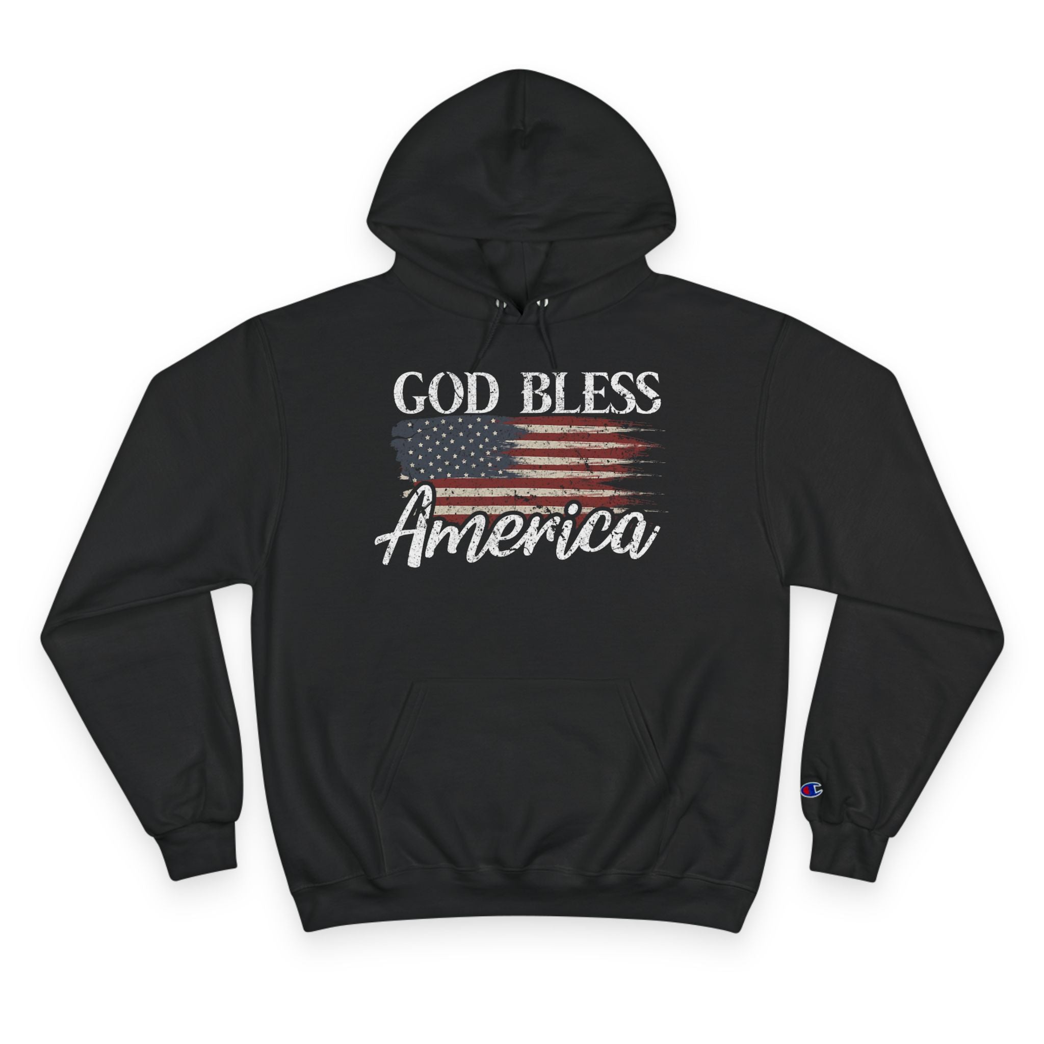 Ant-God Bless America Hoodie — Patriotic "Love It or Leave It" Flag Pullover