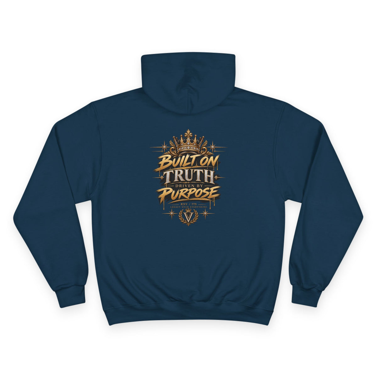 Verité -Champion Hoodie — "Built on Truth & Purpose" White Pullover