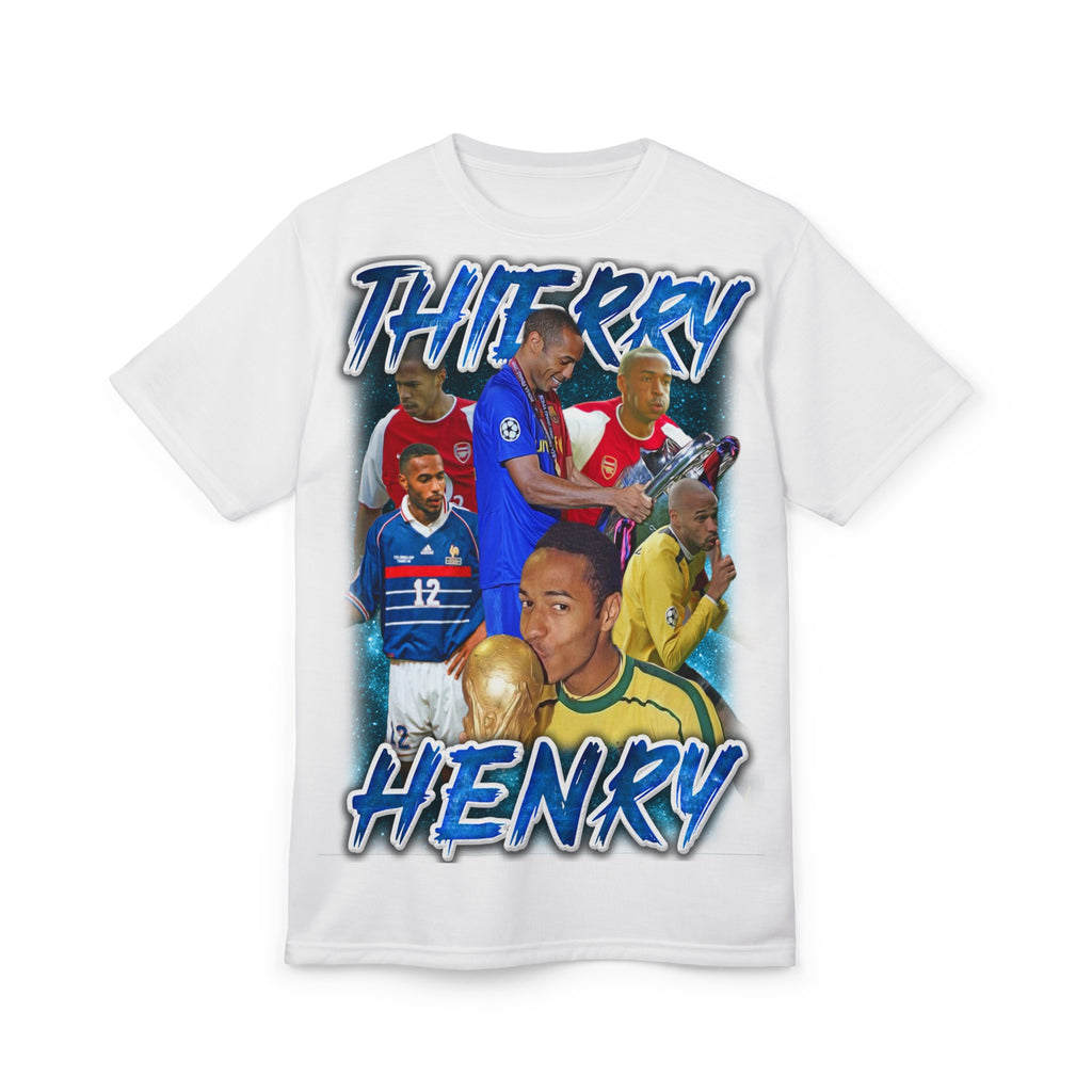 Team-T-Shirt — Thierry Henry Collage Soccer Tribute Tee
