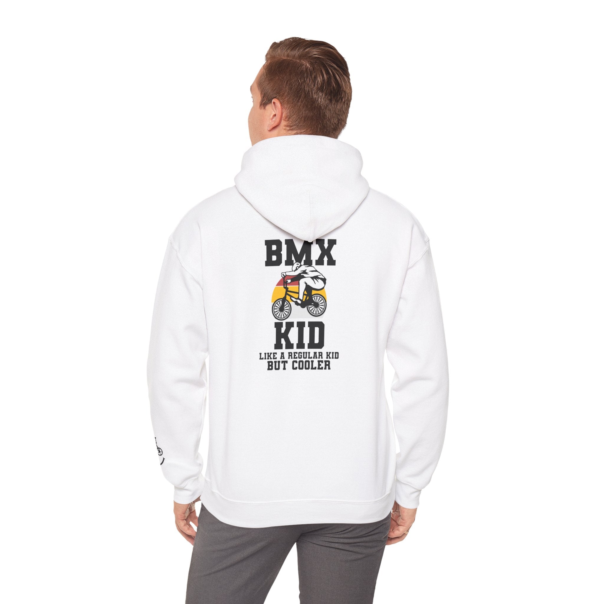 Rad-BMX Kid Hoodie — "Like a Regular Kid But Cooler" Youth BMX Pullover