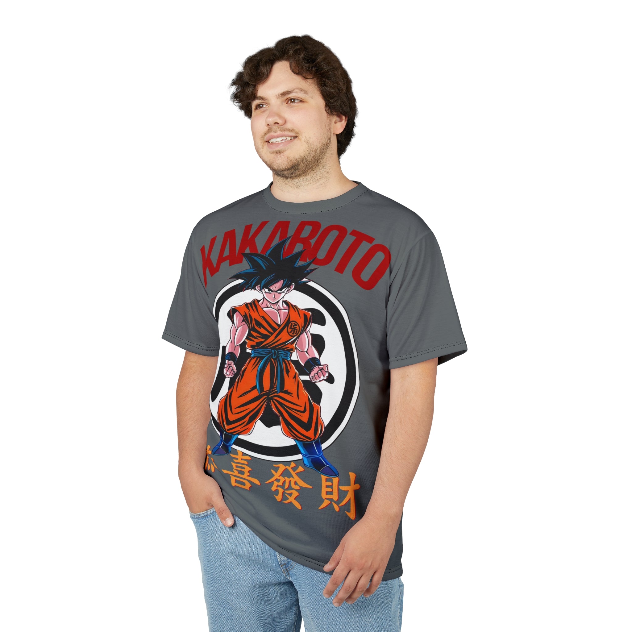 Dragon-Graphic Tee — 'KAKABOTO' Asian-Inspired Martial Artist Design