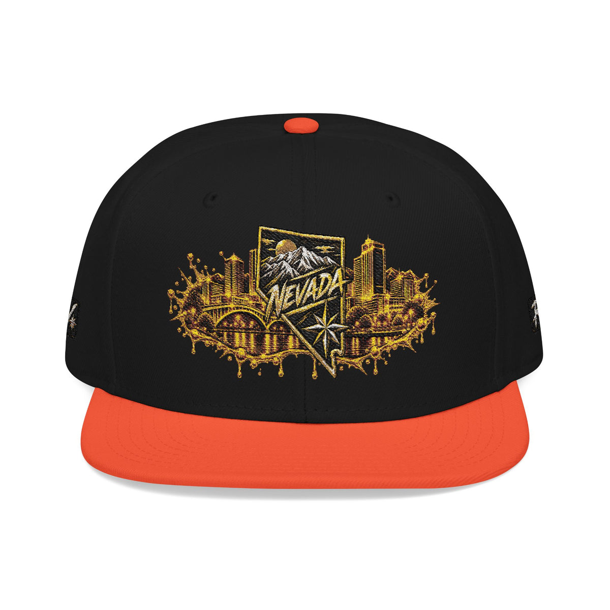 Hat-Embroidered City Gold Snapback Hat