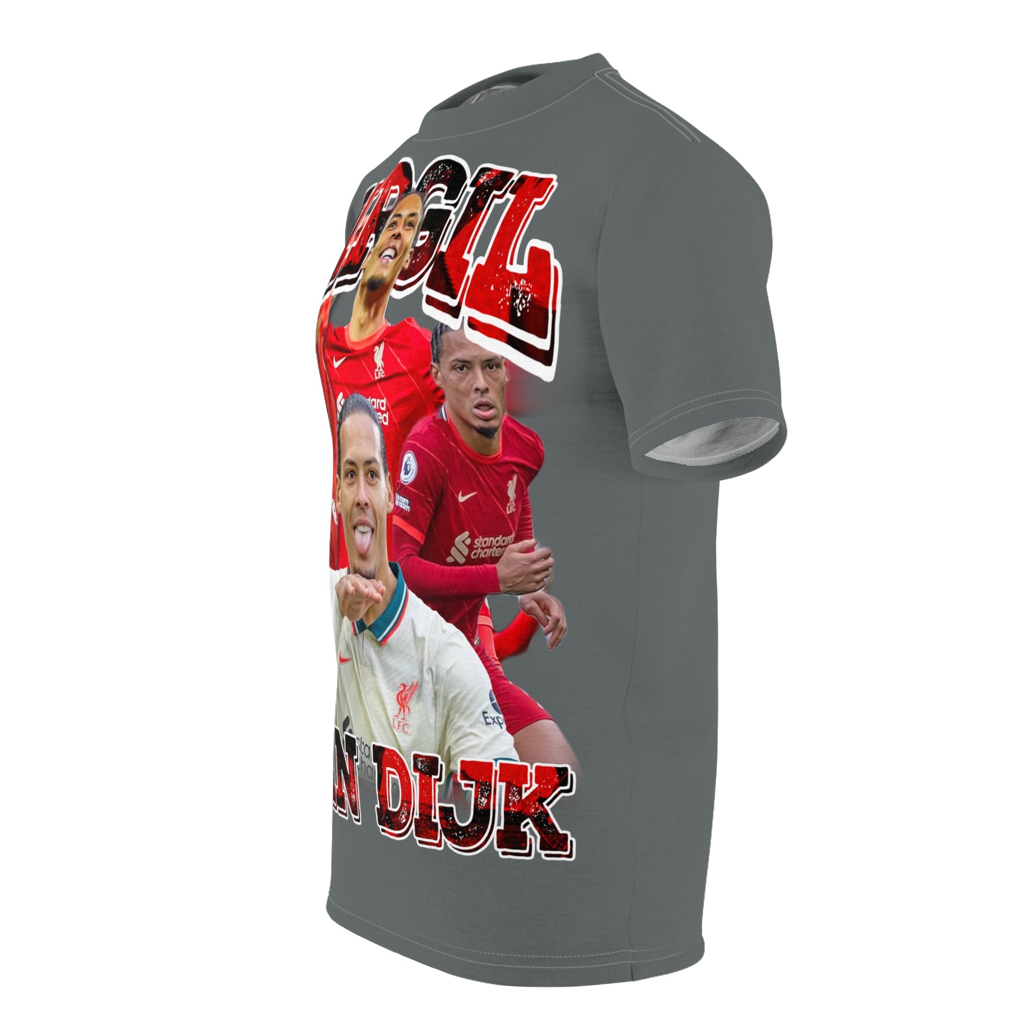 Team-Soccer Star Montage Tee — Virgil Van Dijk Tribute Shirt