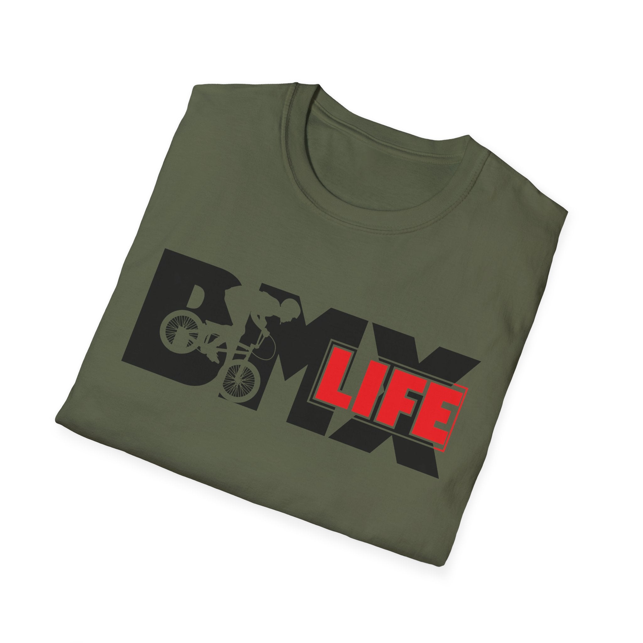 Rad- Life T-Shirt — Motocross Rider Tee with Back Number 33
