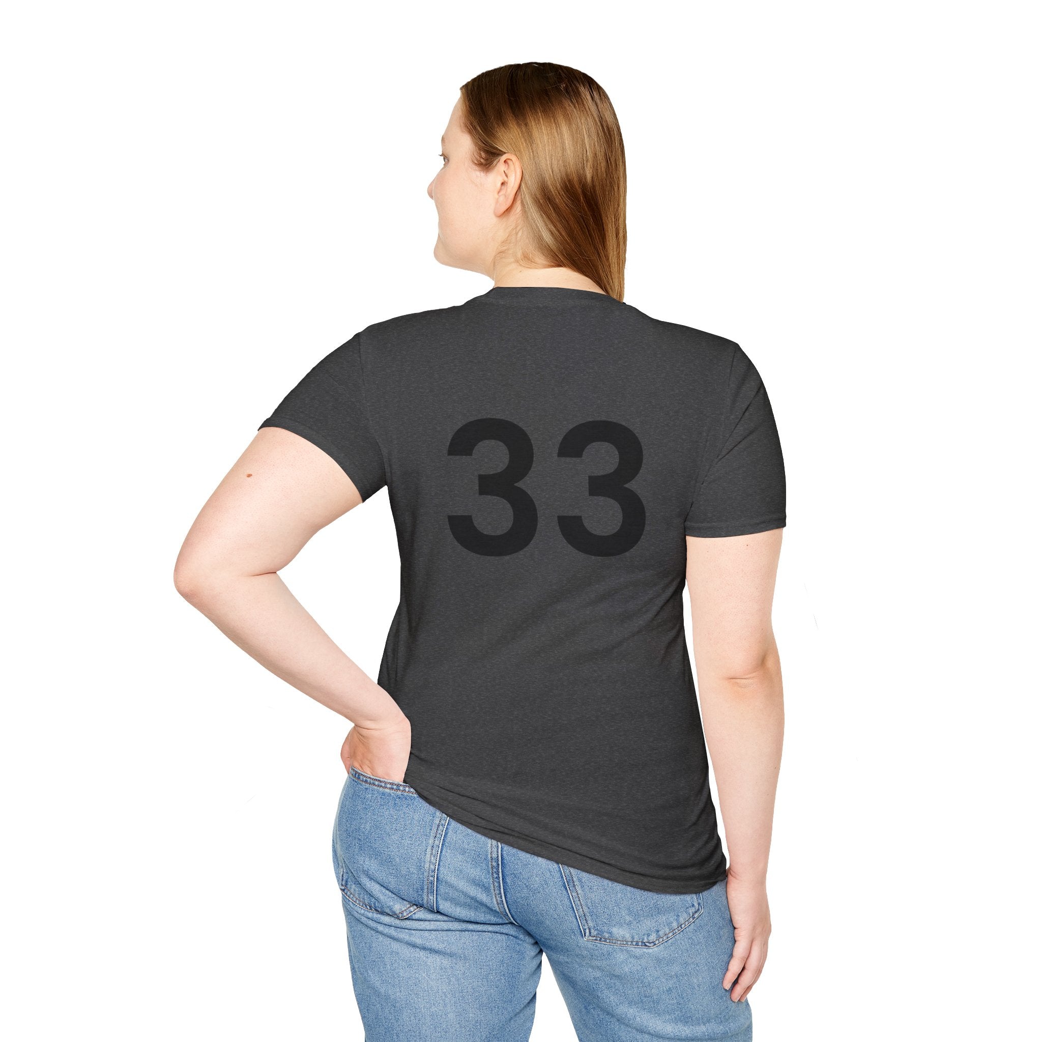 Rad- Life T-Shirt — Motocross Rider Tee with Back Number 33