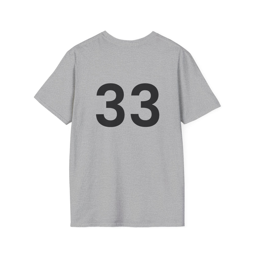 Rad- Life T-Shirt — Motocross Rider Tee with Back Number 33