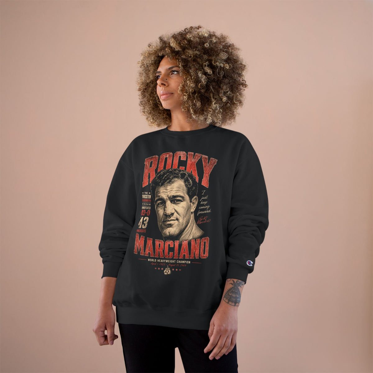 Retro Champion Tribute- Boxing Sweatshirt - Retro