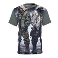 Mindset- Streetwear Graphic Tee — Dual Hooded Rebels Winter Scene