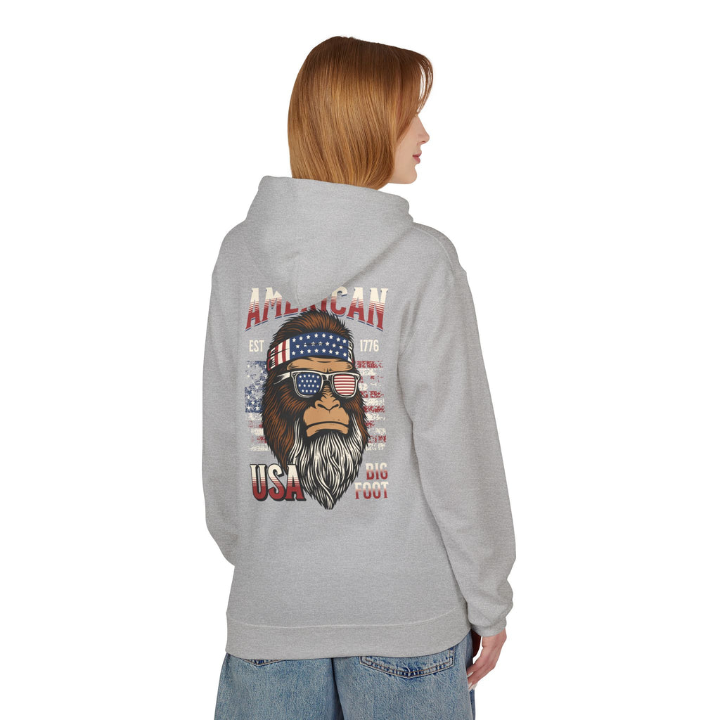 Ant-Hoodie - "God Bless America" Patriotic Ape Graphic USA Hoodie