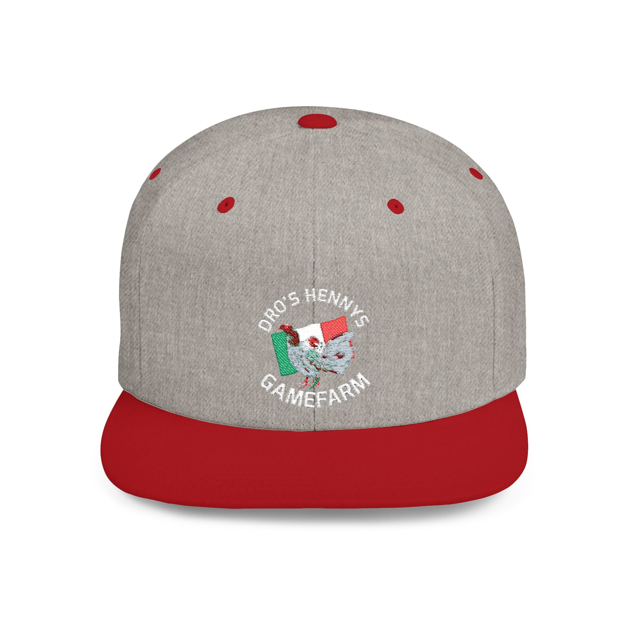 Henny- Flat Bill Snapback Hat — Dro's Henny's Gamefarm Logo Cap