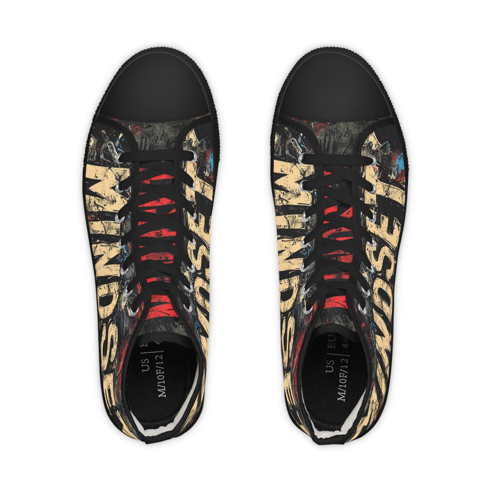 Shoes-Mindset-Grunge 'Windsurf' High Top Sneakers — Men's Retro Streetwear Canvas Shoes